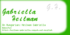 gabriella heilman business card